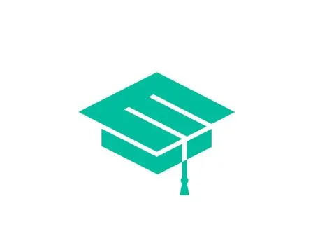 Education symbol. Cap icon. Simple design education symbol Stock Illustration