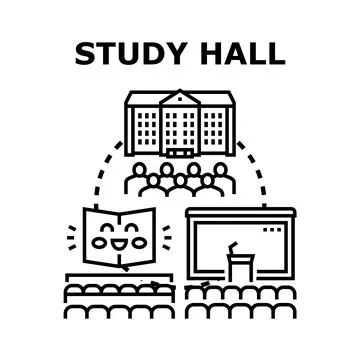 Education system concept, learning process, and group studies Stock Illustration