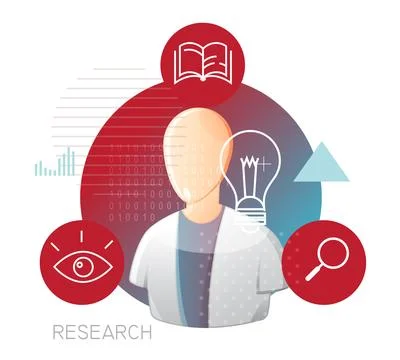 Education System - curiosity Knowledge and Creativity - Illustration Stock Illustration