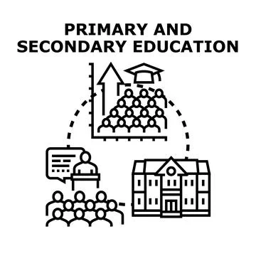 Education system development and learning process concept Stock Illustration