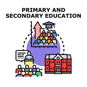 Education system development and learning process concept Stock Illustration