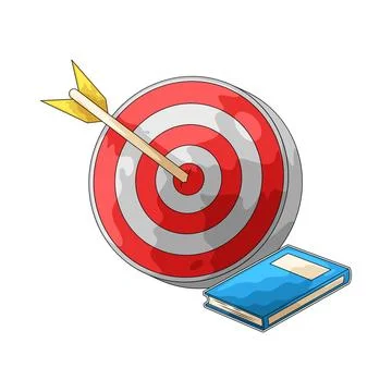 Education target illustration Stock Illustration