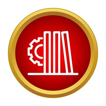 Education technology and industrial knowledge concept icon Stockillustratie