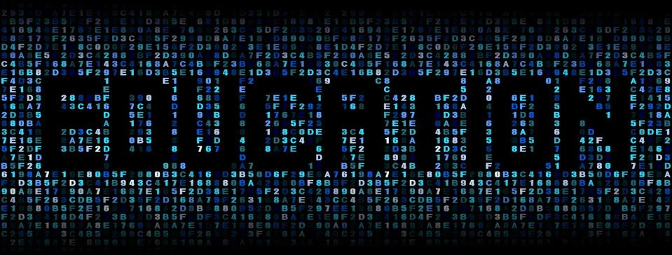 Education text on hex code illustration Stock-Illustration