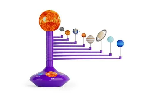 Education Training Model of the Solar System. 3d Rendering Ilustración de archivo