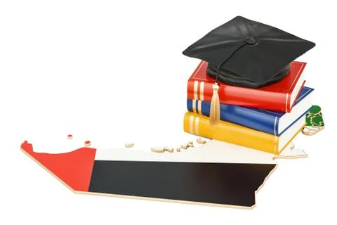 Education in UAE concept, 3D rendering Stock Illustration