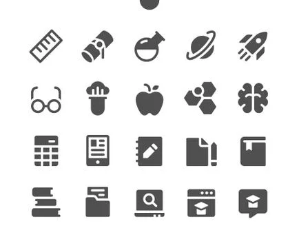 Education v2 UI Pixel Perfect Well-crafted Vector Illustrazione stock