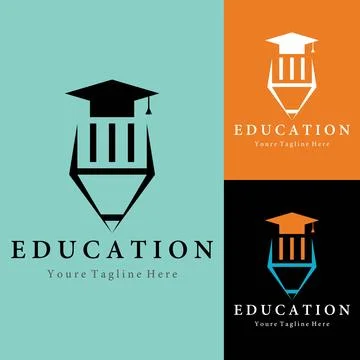 Education vector logo design Stock Illustration