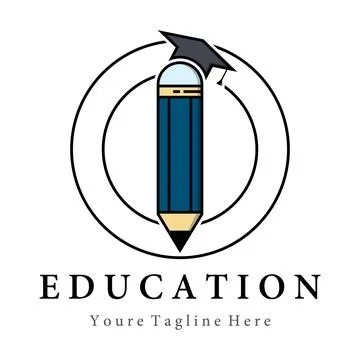 Education vector logo design Stock Illustration