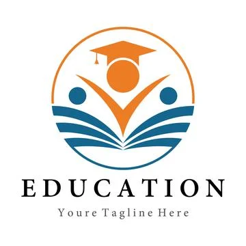 Education vector logo design Stock Illustration