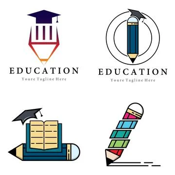 Education vector logo design Stock Illustration