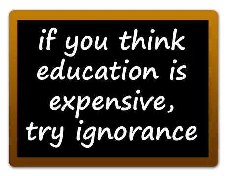 Education versus ignorance Stock Illustration
