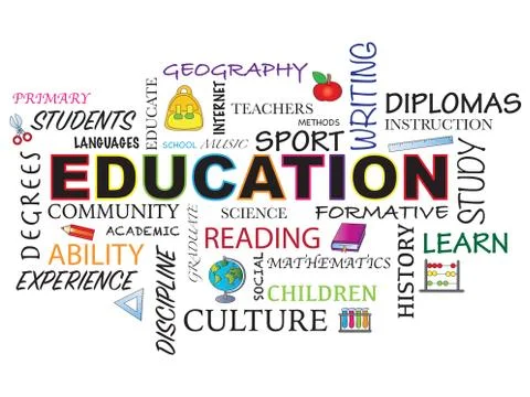 Education word Stock Illustration