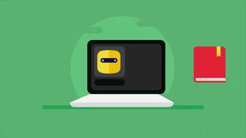 Educational AI training assistant and certificate management automation. Stock Footage 340452671