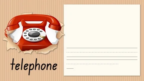 Educational Alphabet Animation for Letter T with Red Rotary Telephone Stock Footage 330448419