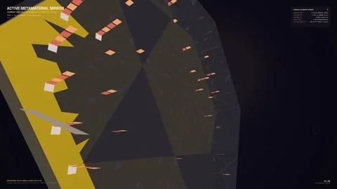 Educational Animation Of Active Metamaterial Mirror And Adaptive Aperture Video stock 347182741