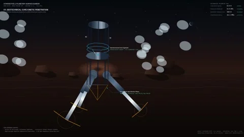 Educational Animation Planetary Surface Vitrified Pod Construction Concept 库存影片 347207455