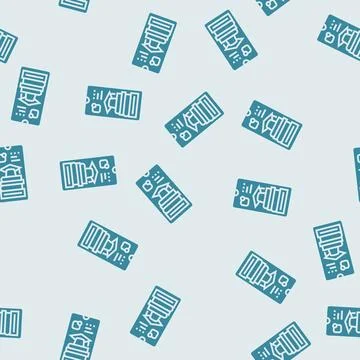 Educational apps online learning platform glyph seamless pattern Stock Illustration