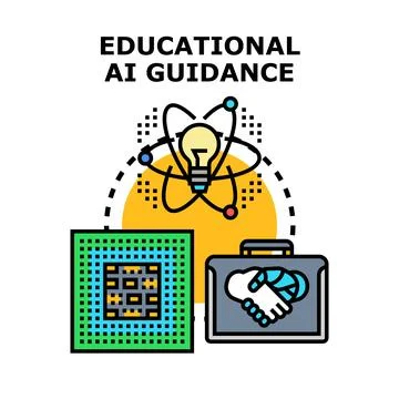 Educational artificial intelligence guidance for smart learning evolution Stock Illustration