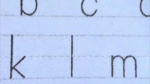 Educational background with letters. Primary school or preschool, kindergarten. Stock Footage 281966213