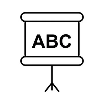 Educational board icon , vector Stock Illustration