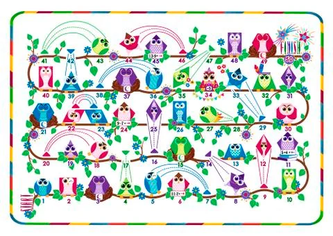 Educational board shapes Stock Illustration