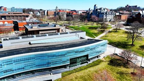An Educational Capacity - SU Campus - Syracuse, NY 库存照片