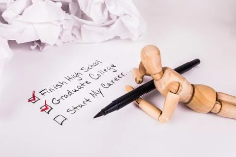 Educational checklist Stock Photos