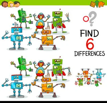 Educational difference game Stock Illustration