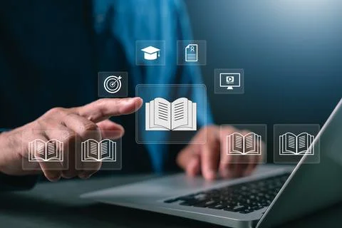 Educational elearning graduate certificate education degree study program f.. Stock Photos