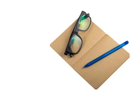 Educational elements for student learning study isolated on white background. Stock Photos