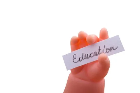 Educational elements for student learning study isolated on white background. Stock Photos