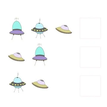 Educational game draw the missing vector Stock Illustration