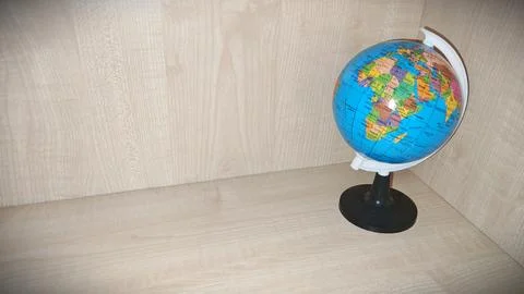 Educational Globe Showing Continents Fotos Stock
