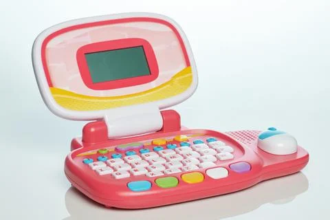 Educational kid laptop Stock Photos