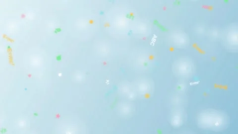 Educational motion graphics animation featuring flying math and science cha.. Stock Footage 340449781