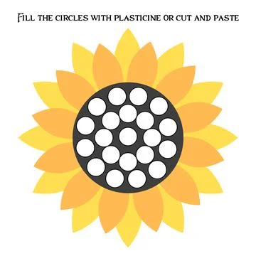 Educational paper game for preschoolers development. Cut out parts of image a Stock Illustration
