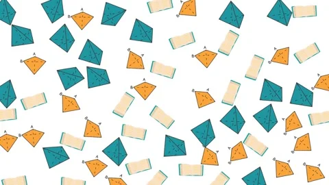 Educational Pattern Background with School Supplies and Learning Icons Animation Stock Footage 346186064