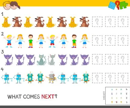 Educational pattern task for children Illustrazione stock