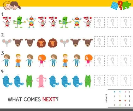 Educational pattern task for children 스톡 일러스트