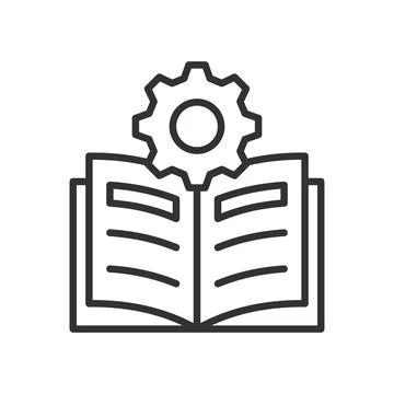 Educational Platforms, icon in line design. Learning management system, Virtual Stock Illustration