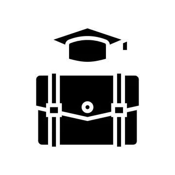 Educational process glyph icon vector illustration 스톡 일러스트