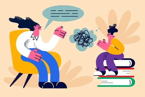 Educational process, learning, knowledge concept. Stock Illustration