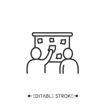Educational process line icon. Editable Stock Illustration