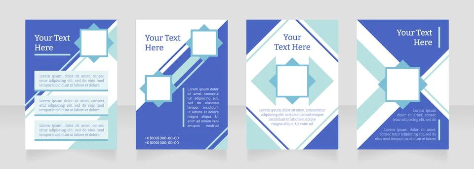 Educational program blank brochure layout design Ilustração Stock