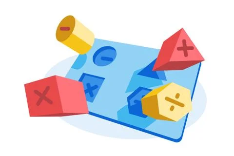 Educational puzzle game Stock Illustration