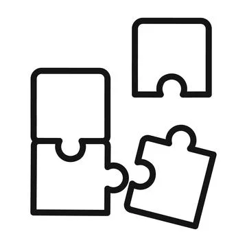 Educational Puzzle Piece Icon for Learning and Problem-Solving Illustrazione stock
