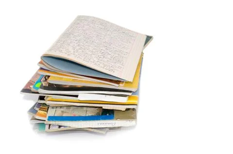 Educational records of the student 3 Stock Photos