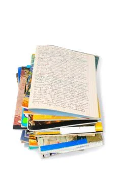 Educational records of the student Stock Photos