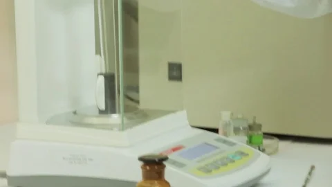 Educational research in chemical lab Stock Footage 75306410